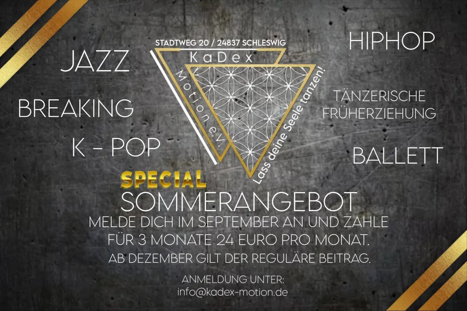 KADEX MOTION e.V. - Flyer zur September-Aktion